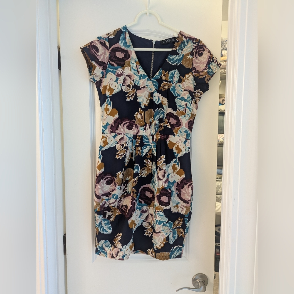 Floral Cap Sleeve Dress